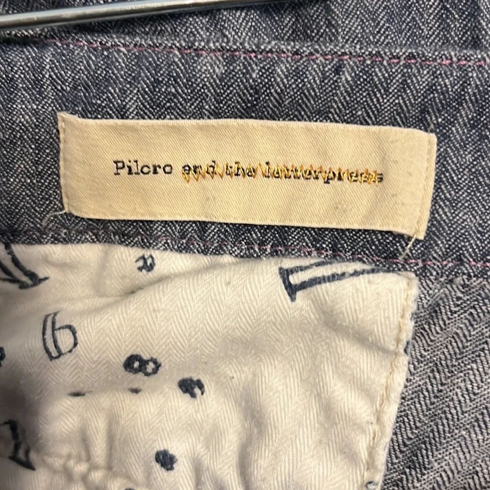 Chambray Linen Blend Wide Leg Pants - Picture 6 of 6